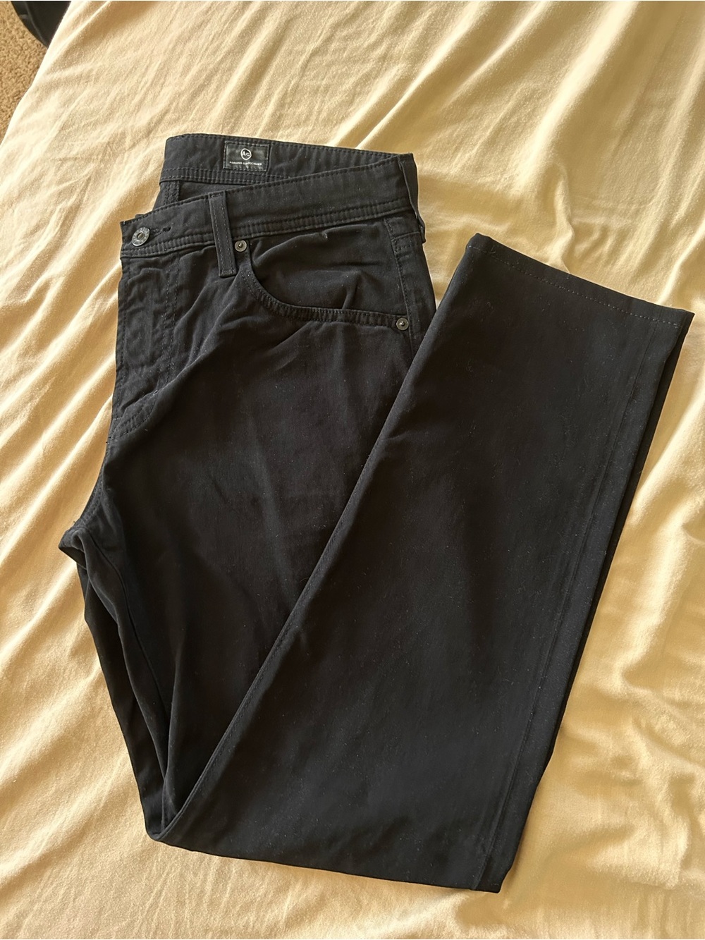 AG Men's Black Pants - Classic Straight Fit